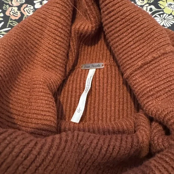 Free People Brown Cowl Neck Sweater - Picture 2 of 8